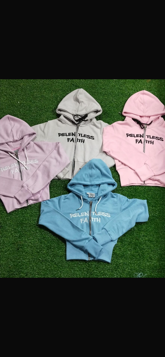 Women’s cropped hoodie jogging suits